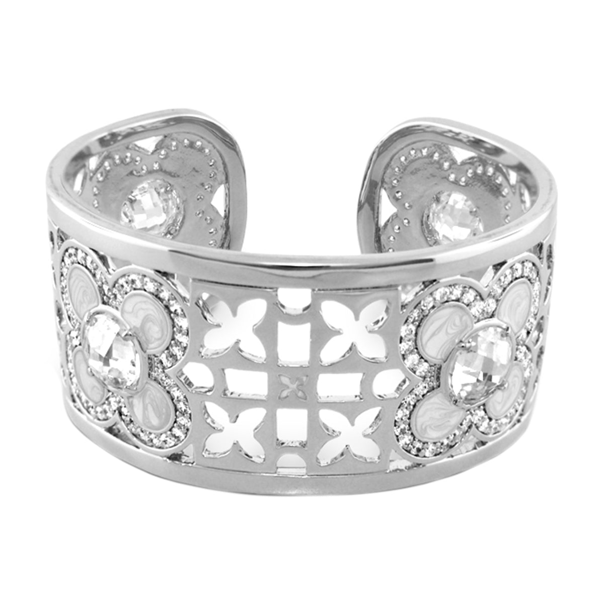 Floral Knight Cuff Bangle