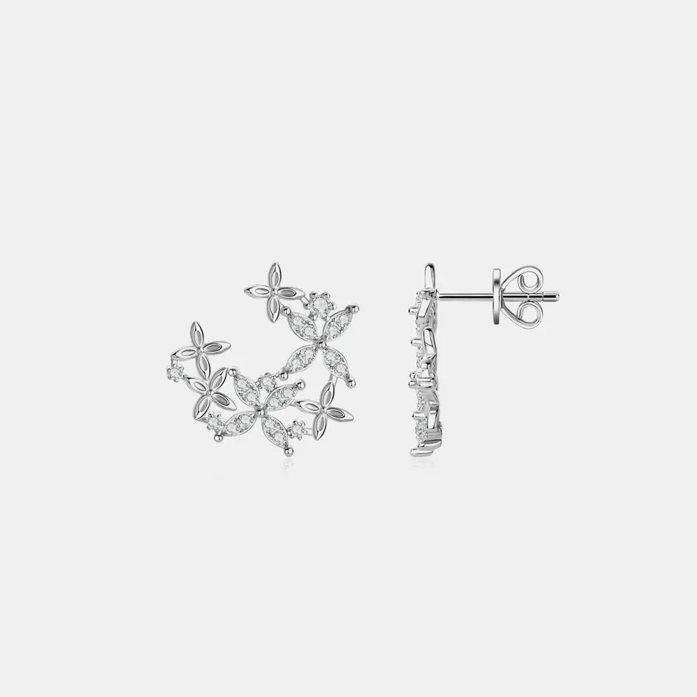 925 Sterling Silver Sparkala™ Lucky Clover Earrings
