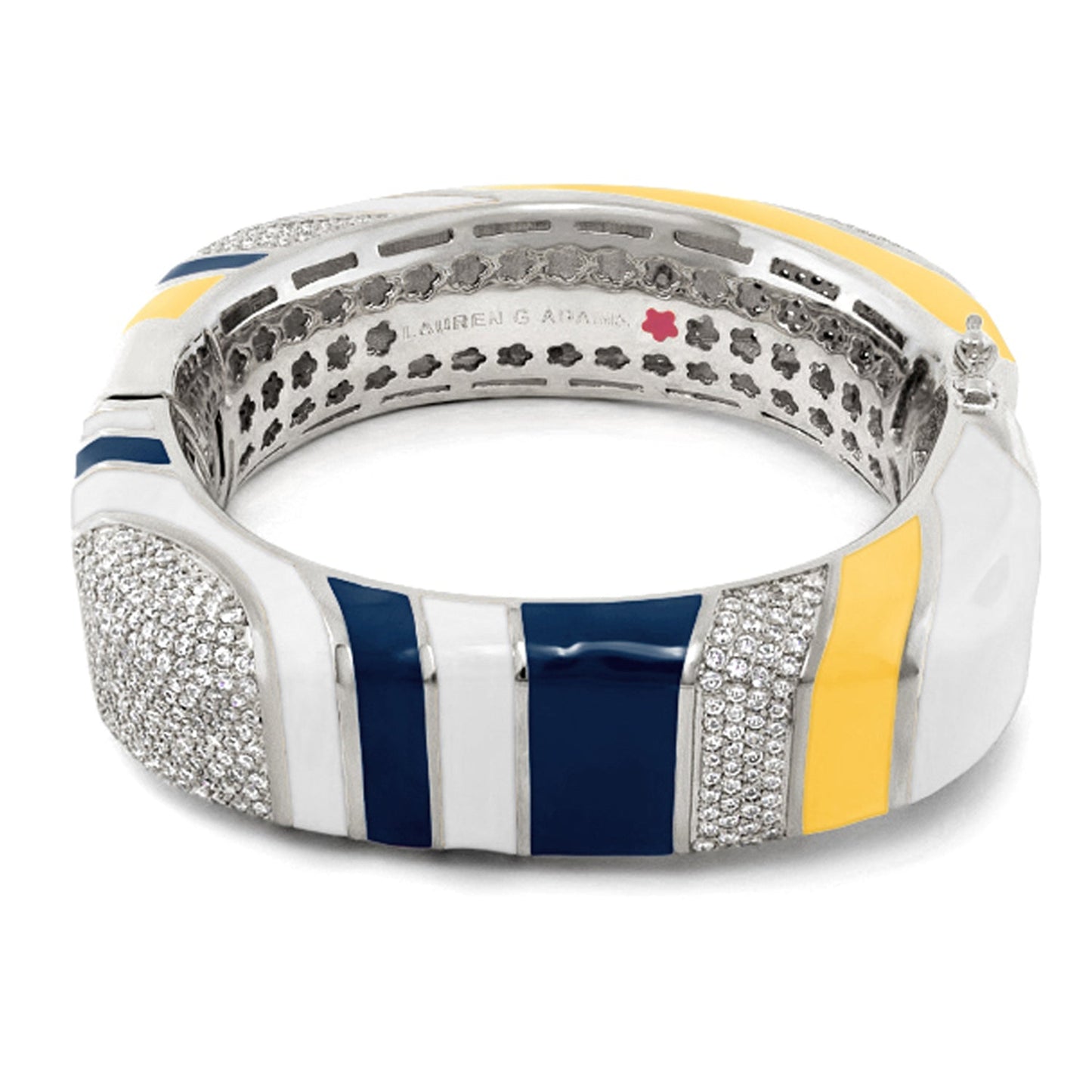 Stripes of Pave Bangle