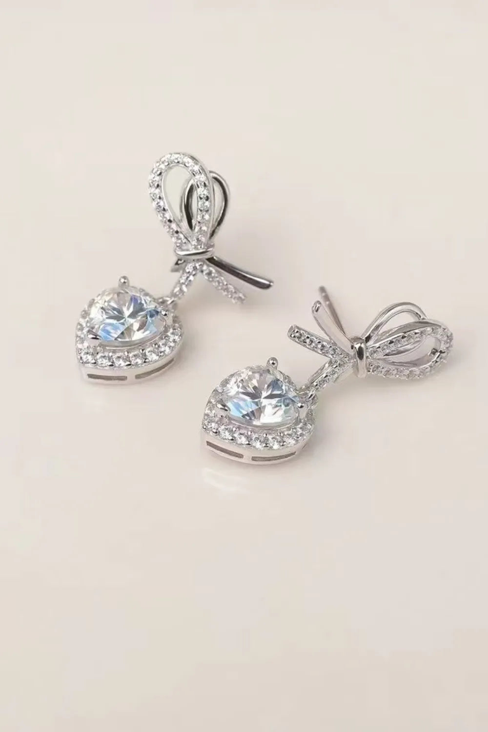 2 Carat Sparkala™ 925 Sterling Silver Heart Earrings