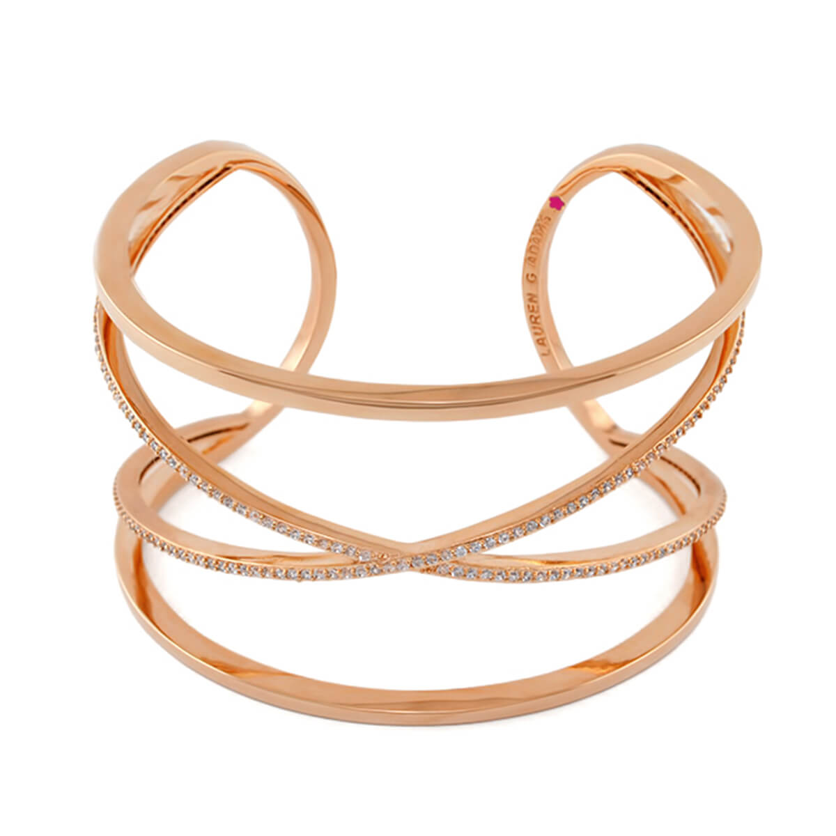 Axis 18k Gold-Plated Geometric Bangle