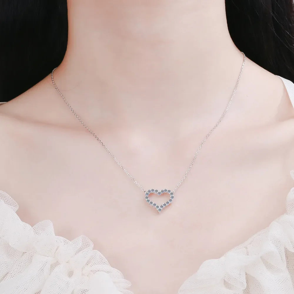 Sparkala™ 925 Sterling Silver Heart Shape Necklace