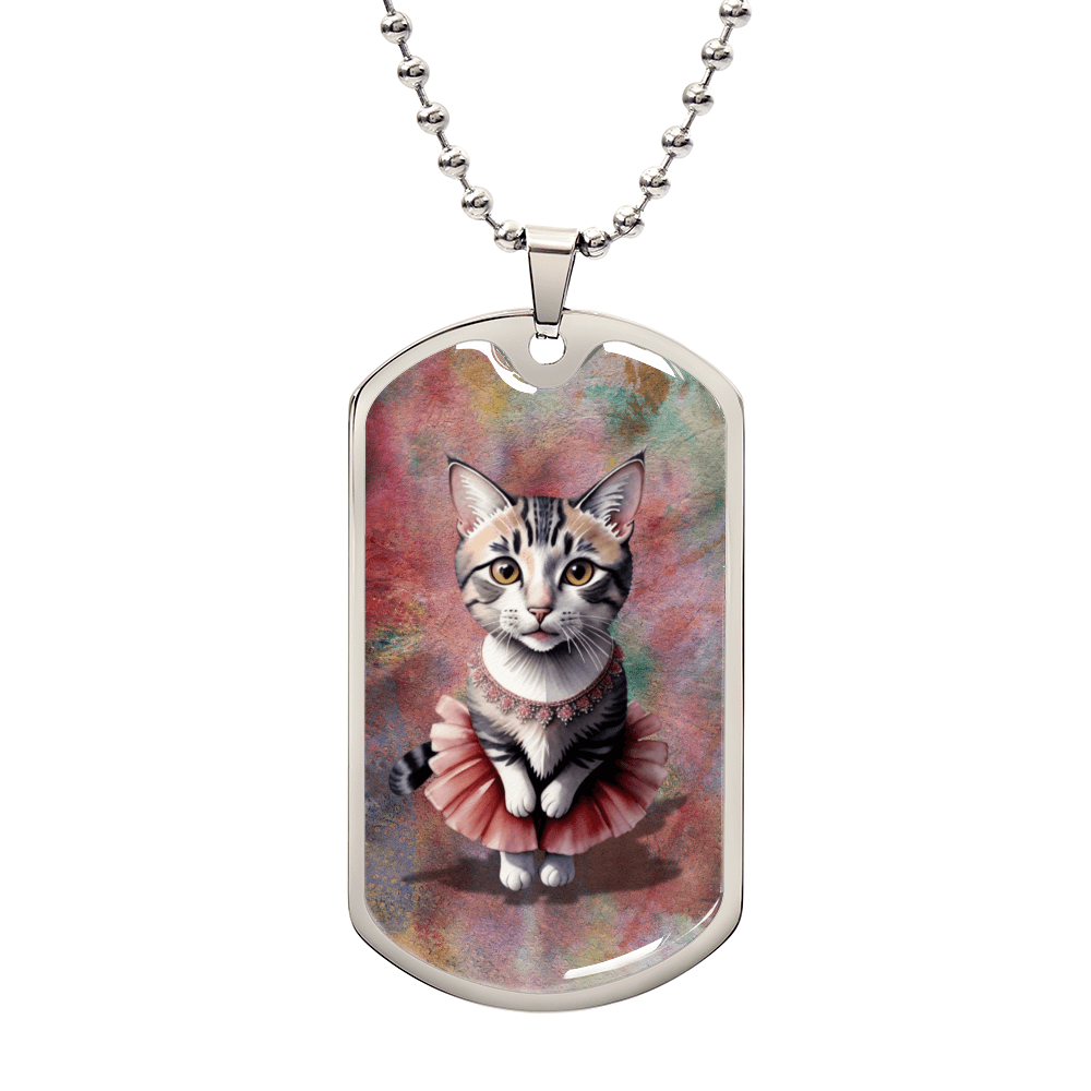 Ballerina Kitty Novelty Necklace