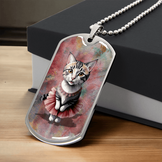 Ballerina Kitty Novelty Necklace