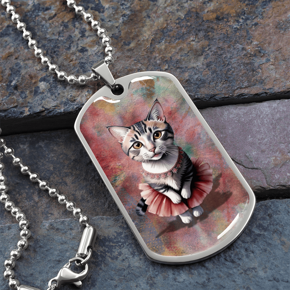 Ballerina Kitty Novelty Necklace