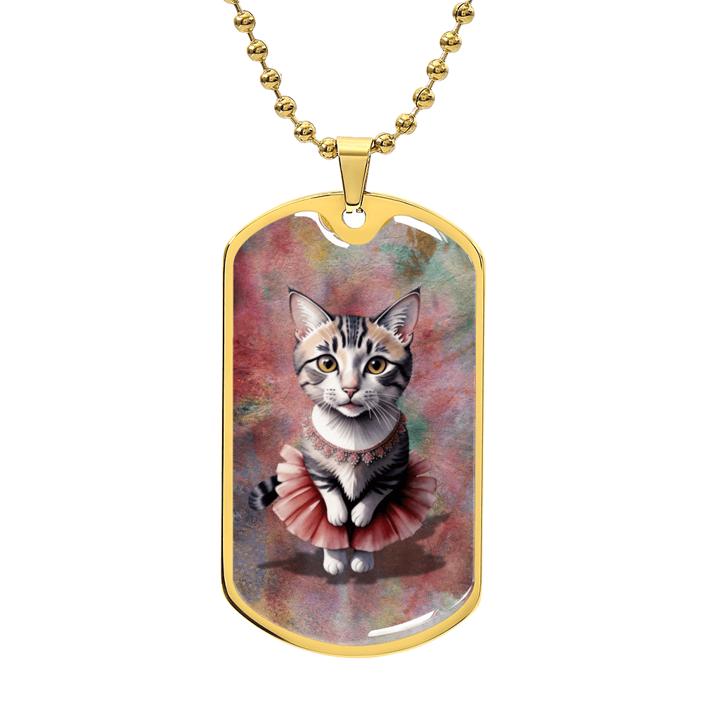 Ballerina Kitty Novelty Necklace