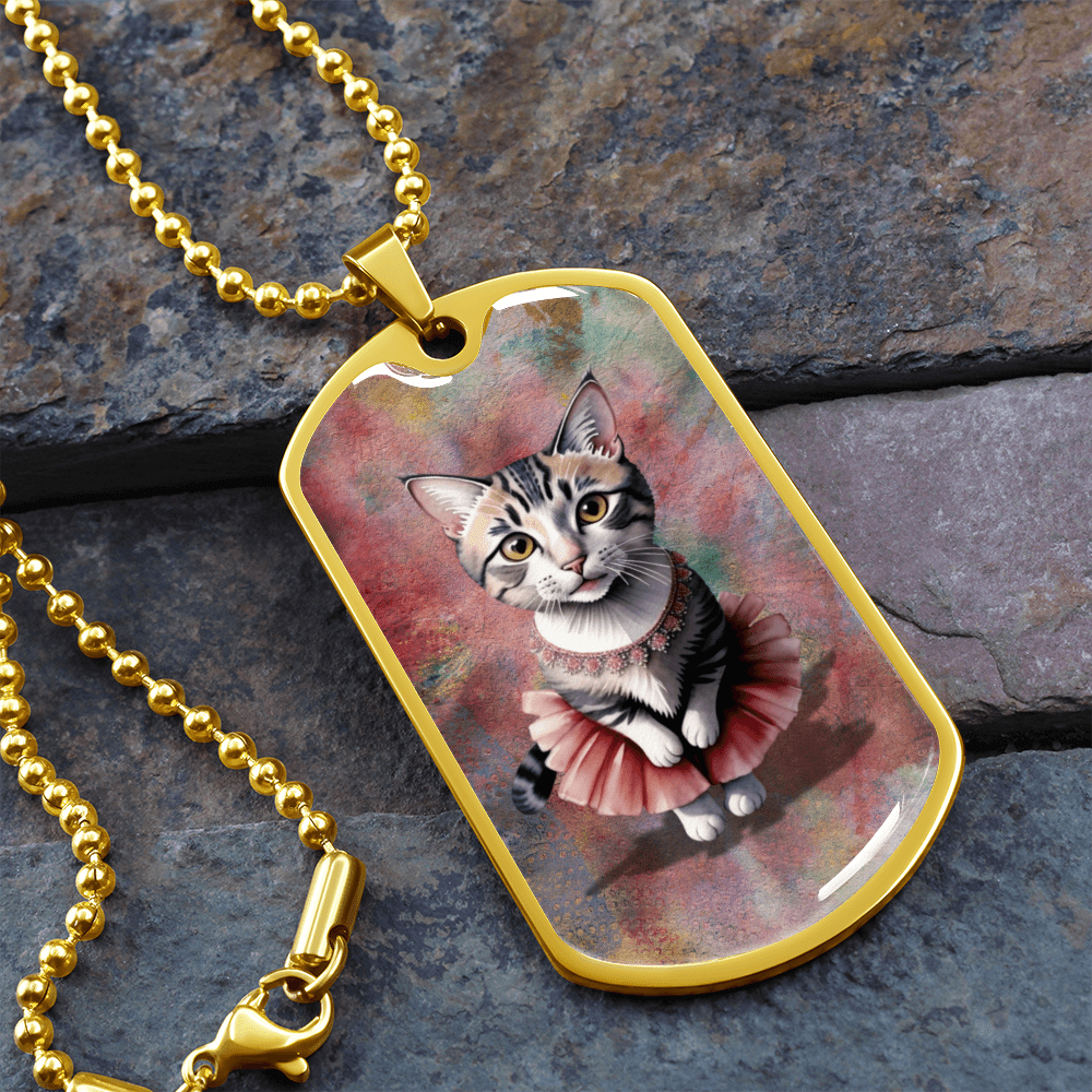 Ballerina Kitty Novelty Necklace