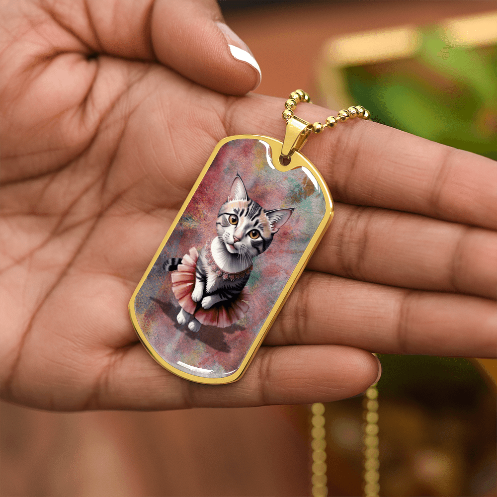 Ballerina Kitty Novelty Necklace