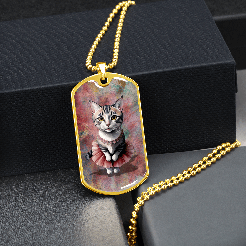 Ballerina Kitty Novelty Necklace
