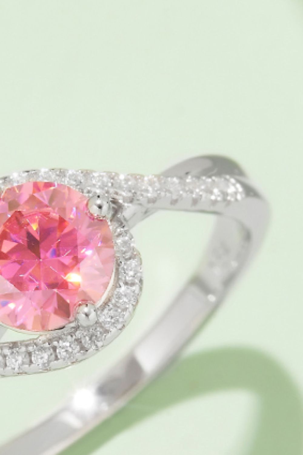 1 Carat Sparkala™ Contrast Platinum Over Pure Sterling Silver Ring (Yellow, Pink, or Blue)