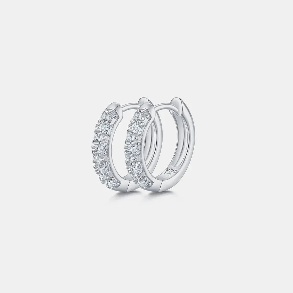 Sparkala™ 925 Sterling Silver Huggie Earrings