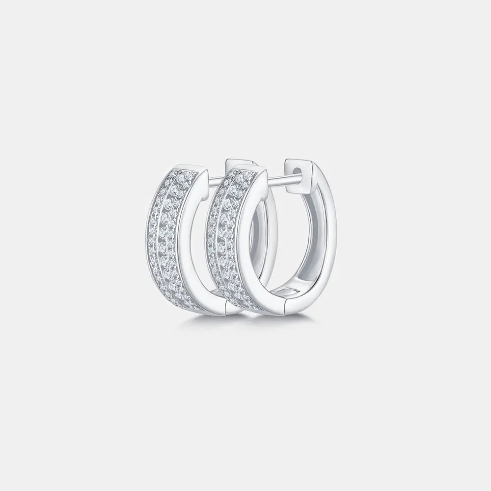 Sparkala™ 925 Sterling Silver Huggie Earrings