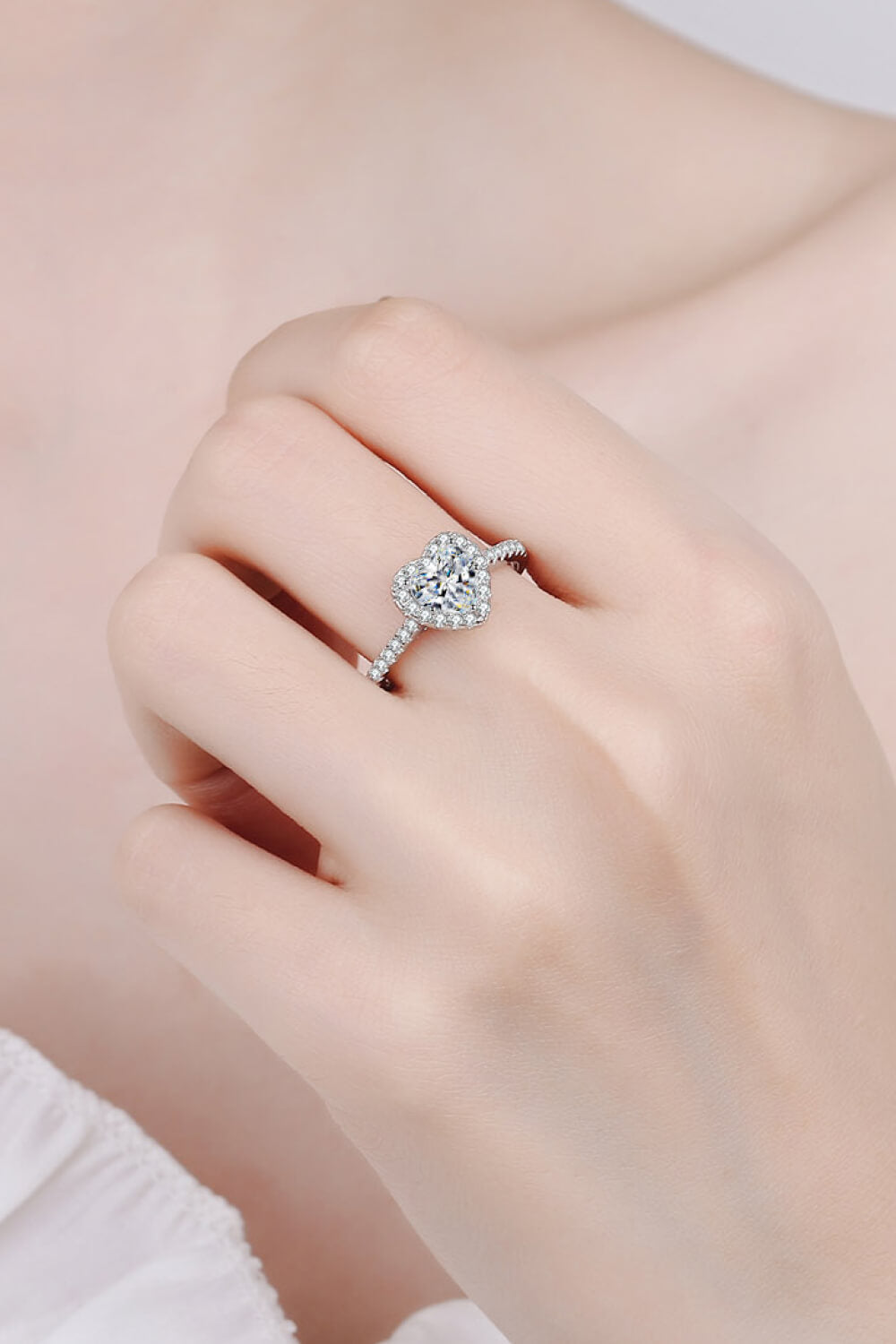 1 Carat Sparkala™ Heart-Shaped Ring