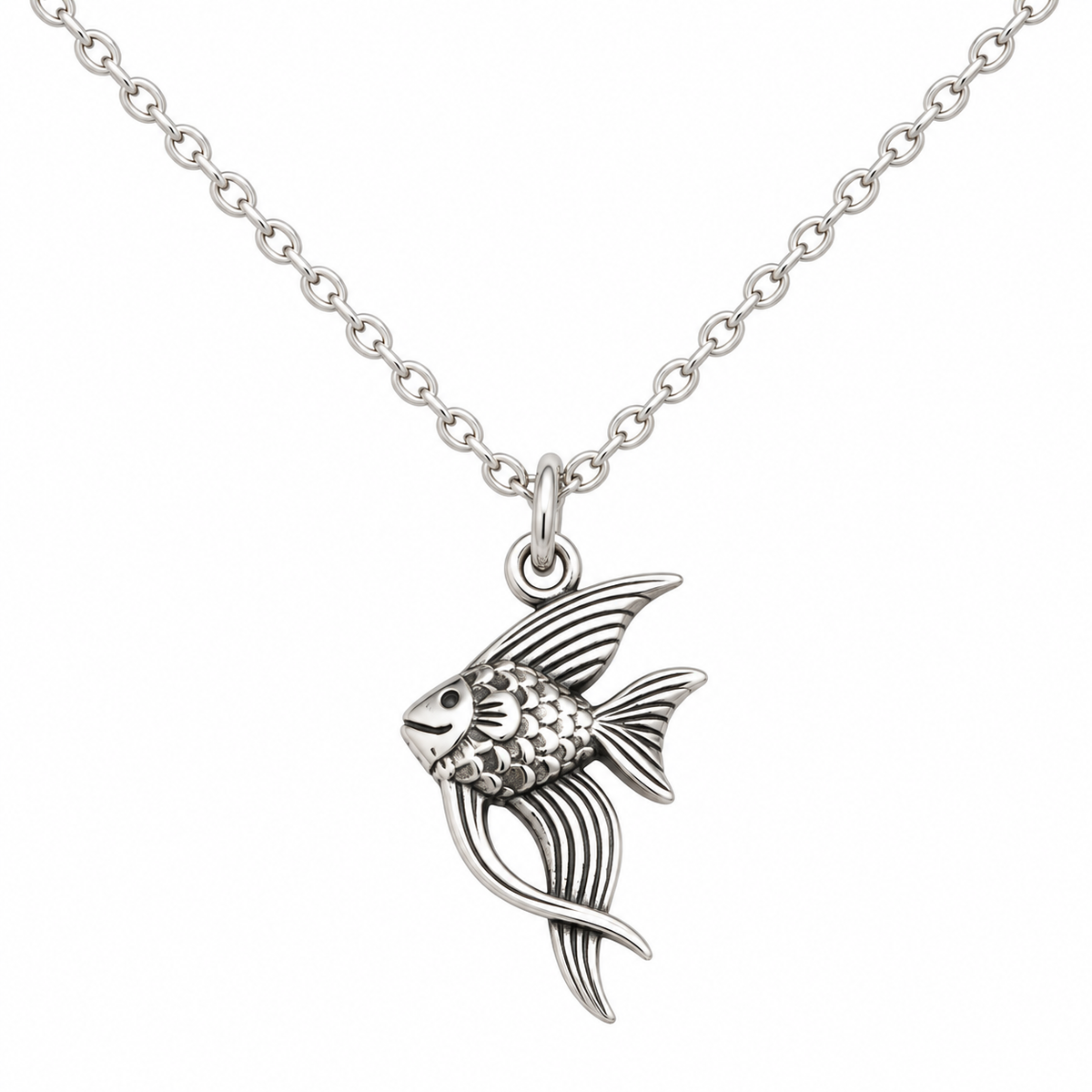 Tiny Angelfish Necklace