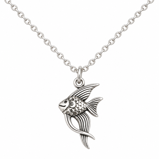 Tiny Angelfish Necklace