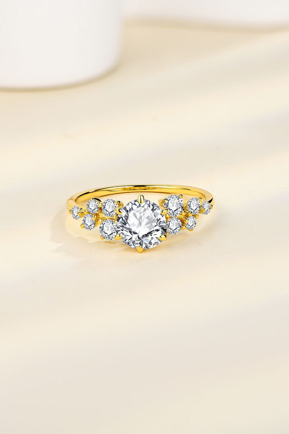 1 Carat Brilliant Round Cut Sparkala™ 14K Gold Over Pure Sterling Silver Ring