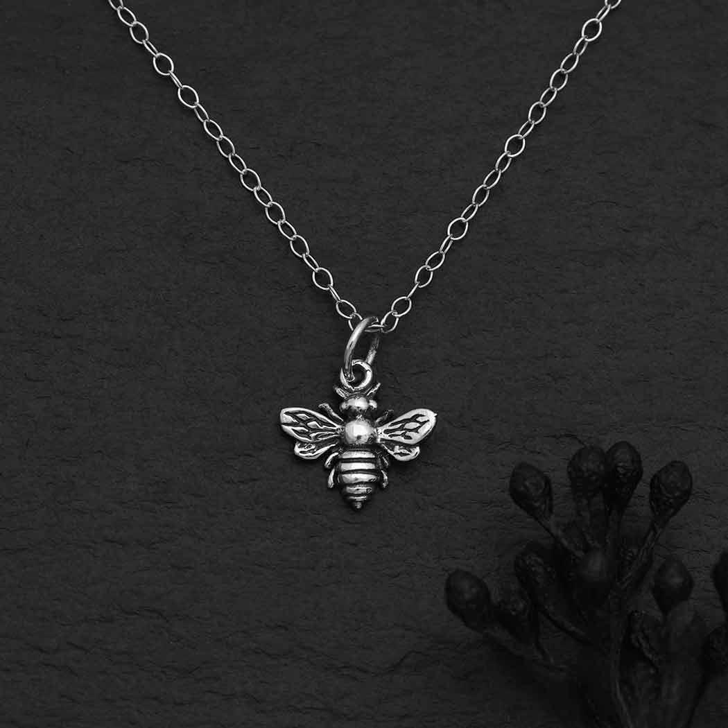 Sterling Silver Bumblebee Necklace