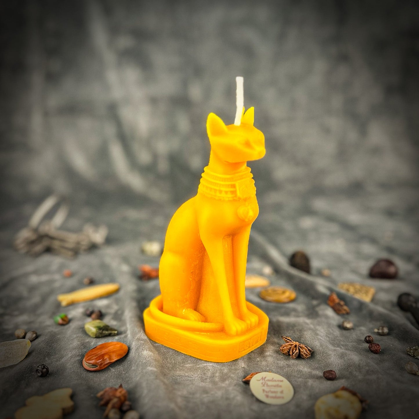 Bast Candle Spell Kit - Egyptian Goddess Protection & Fertility Magic