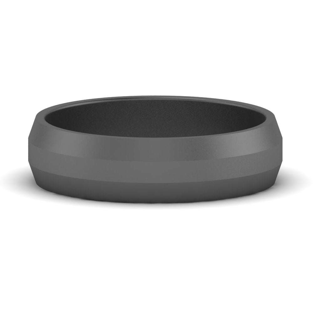4 mm Wedding Band Beveled Edge Matte
