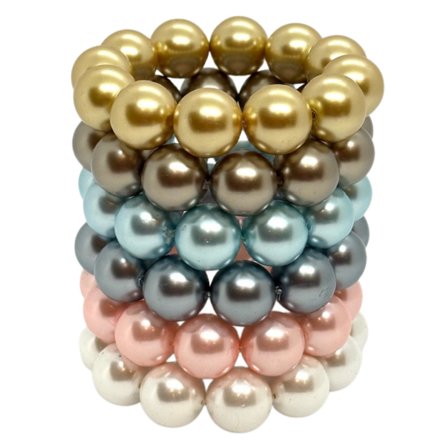 Burgundy Bubble Pearl Bracelet