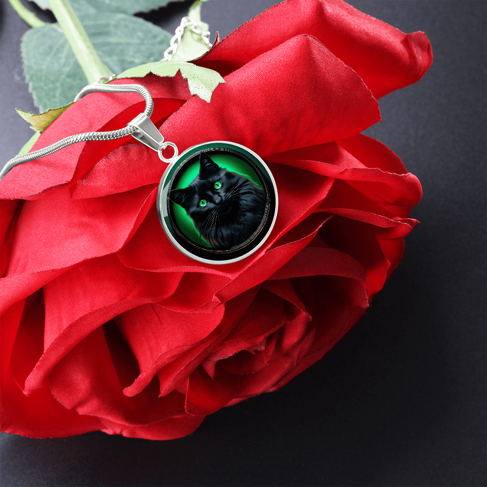 Black Beauty Cameo Necklace