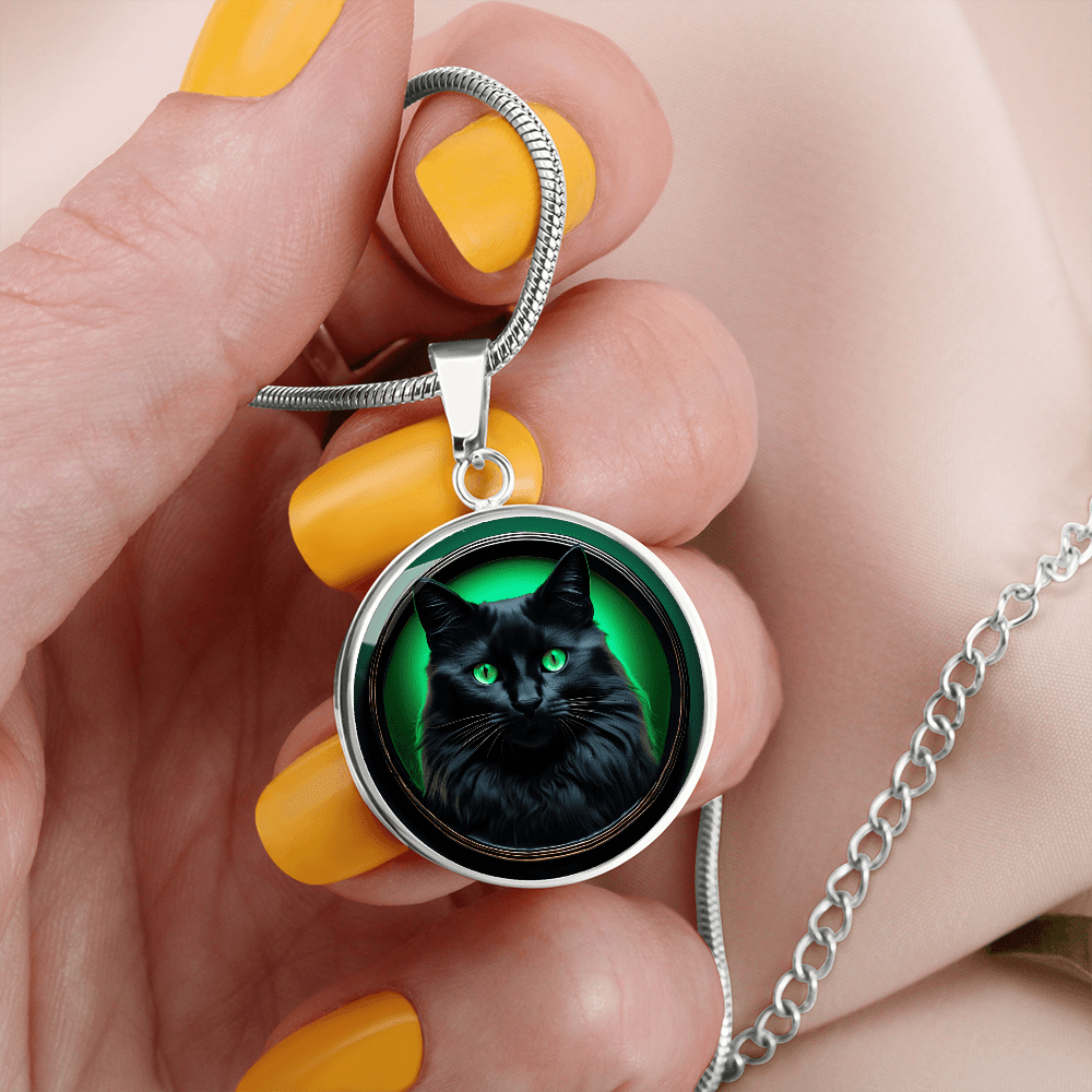 Black Beauty Cameo Necklace