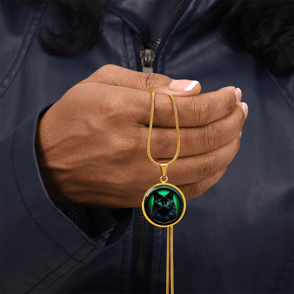 Black Beauty Cameo Necklace