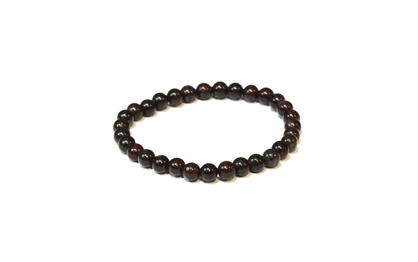 Bloodstone Round Bead Bracelet - Courageous Vitality