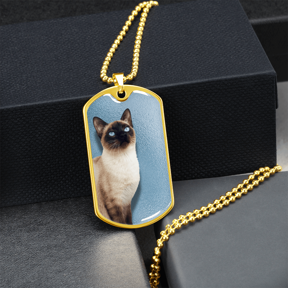 Blue Eyed Siamese Necklace