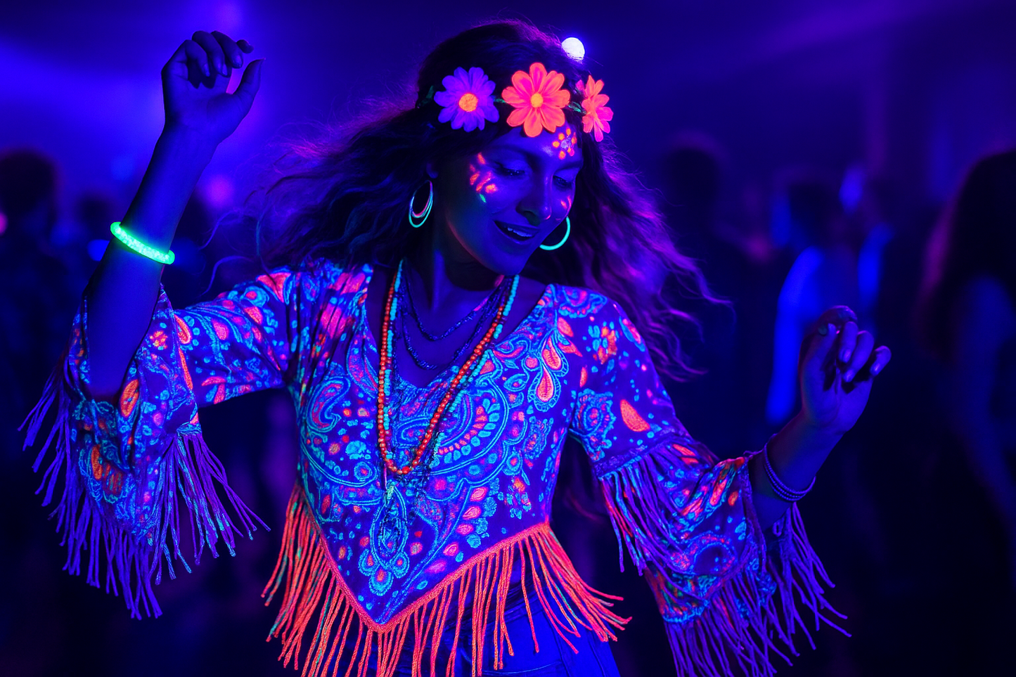 Glow-in-the-Dark Round Bead Bracelet - Mystic Fun