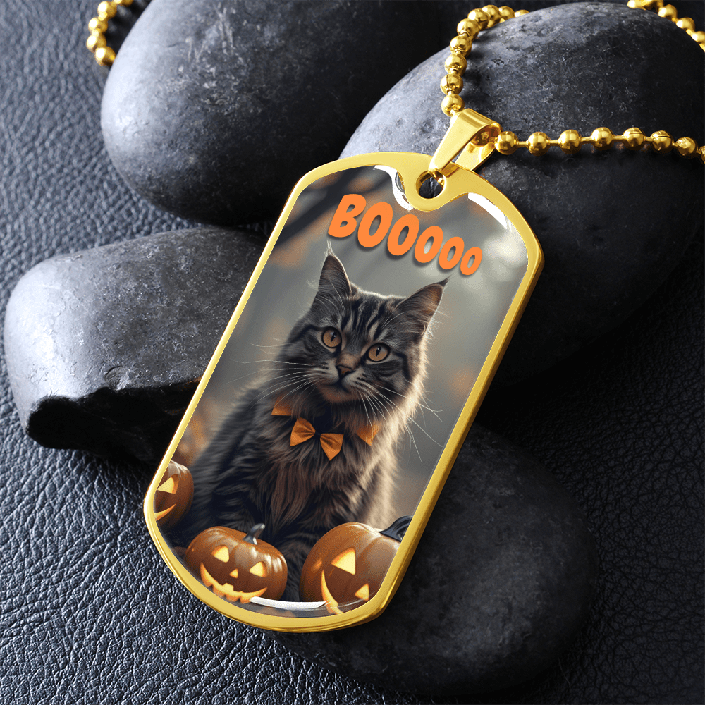 Boooo Kitty Halloween Pendant Necklace