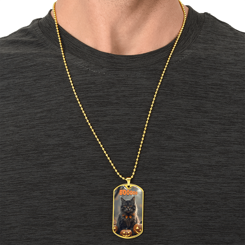 Boooo Kitty Halloween Pendant Necklace