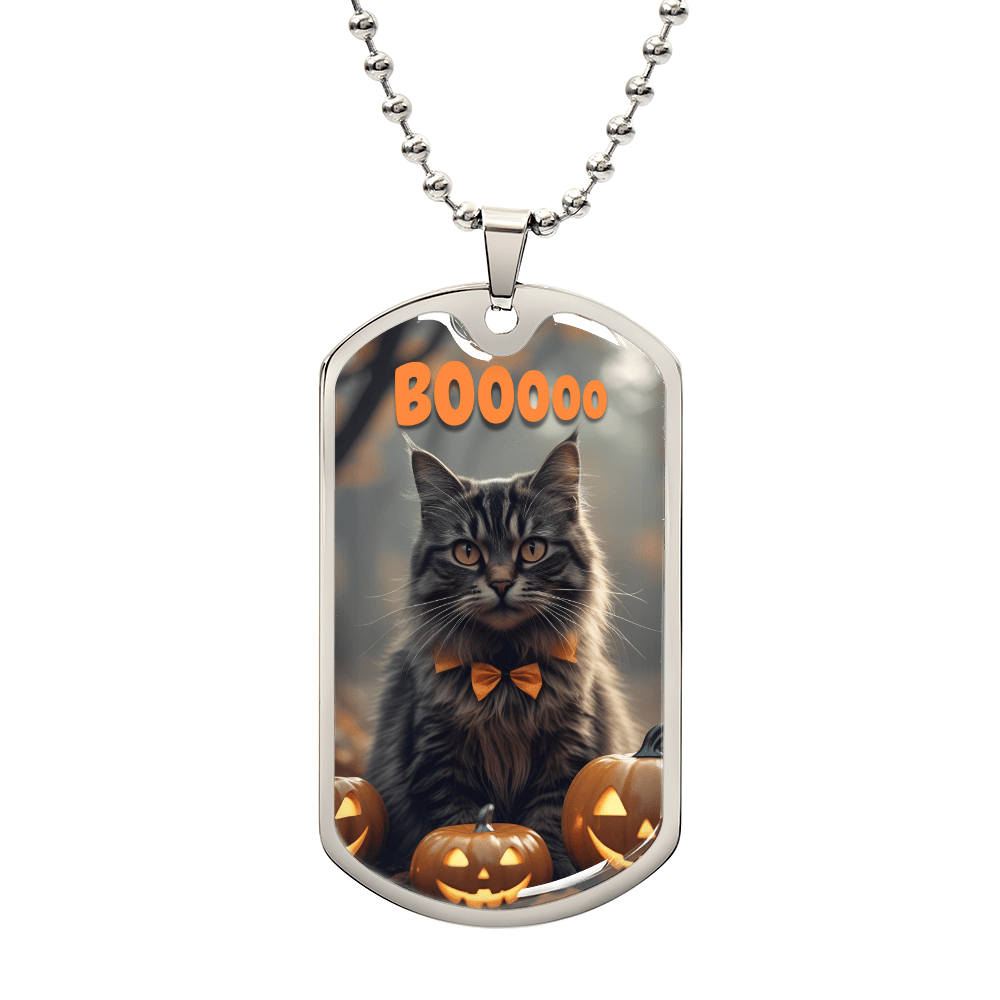 Boooo Kitty Halloween Pendant Necklace