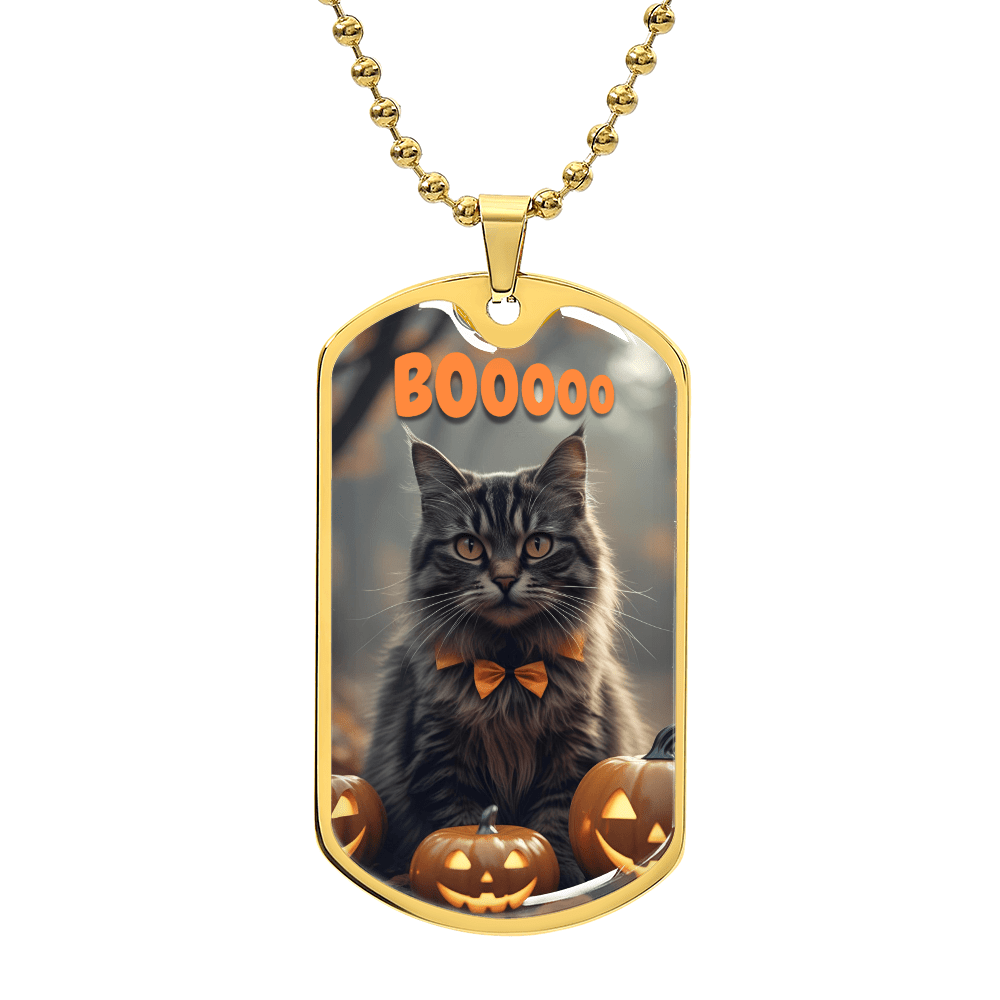 Boooo Kitty Halloween Pendant Necklace