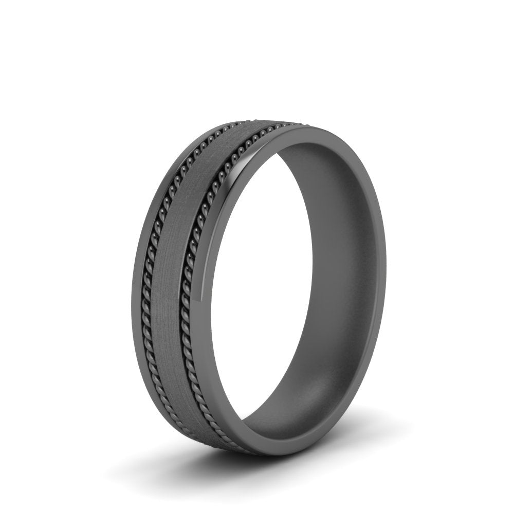 Braided Mens Wedding Ring