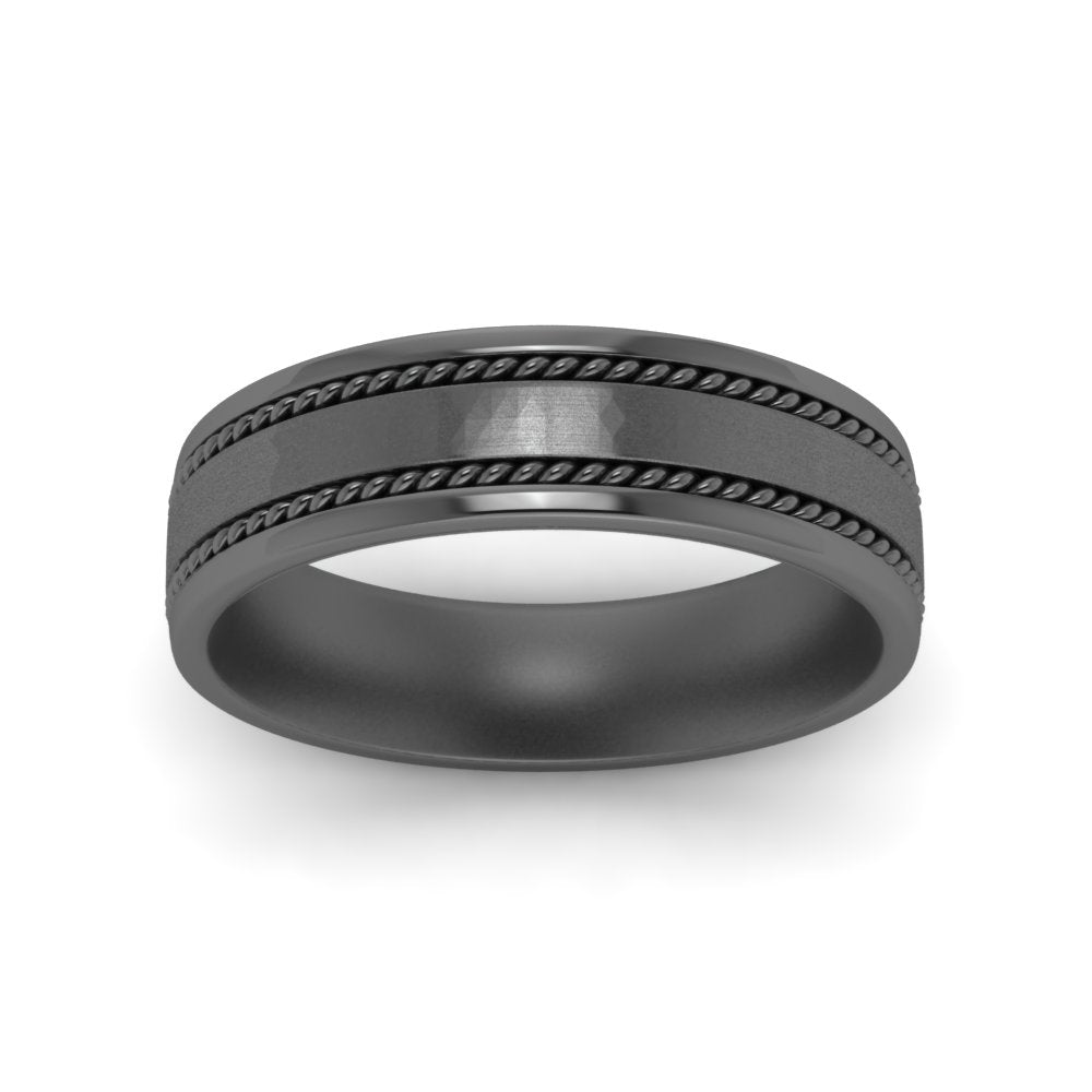 Braided Mens Wedding Ring