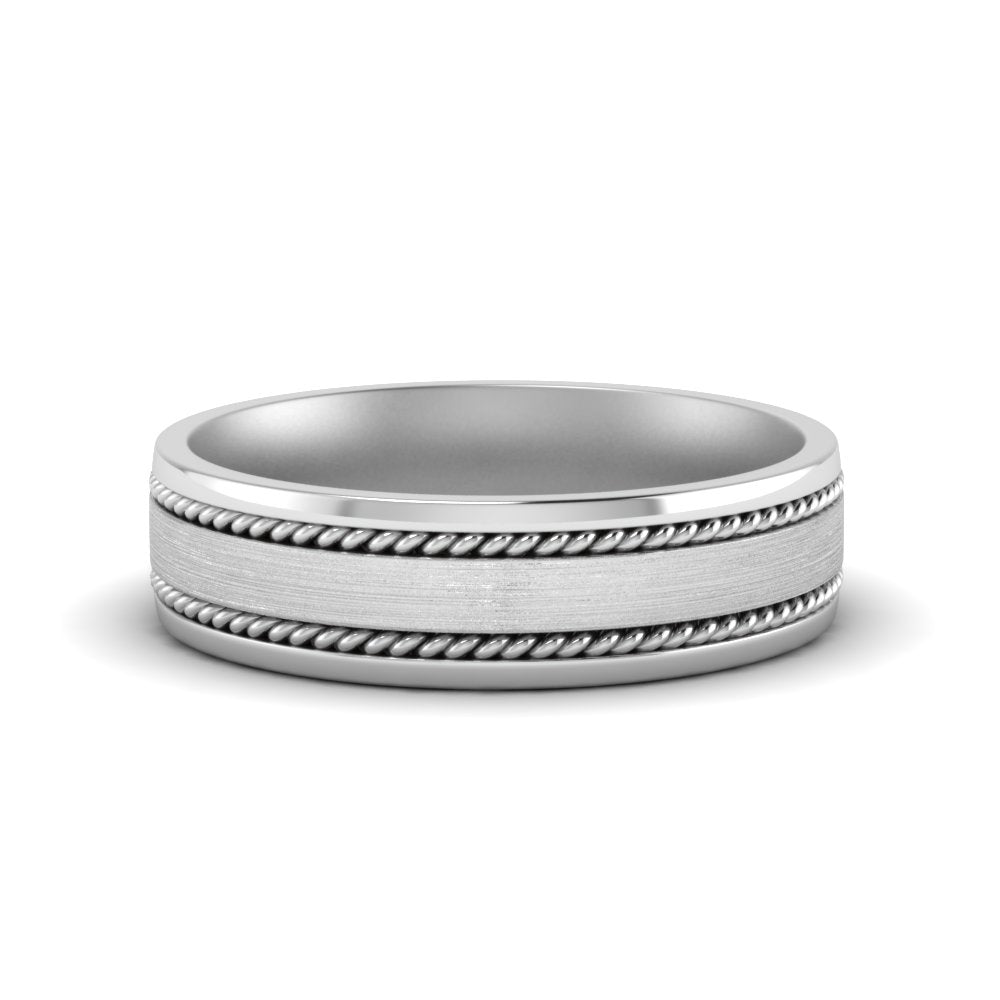 Braided Mens Wedding Ring