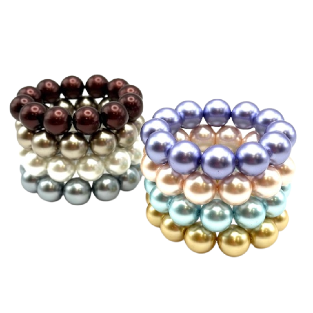 Aqua Bubble Pearl Bracelet