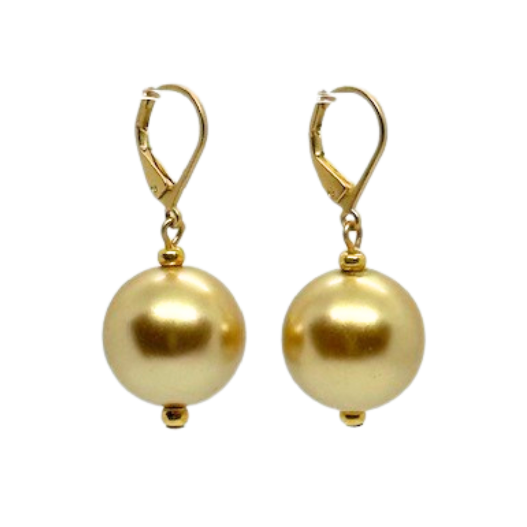 Champagne Bubble Pearl Earrings