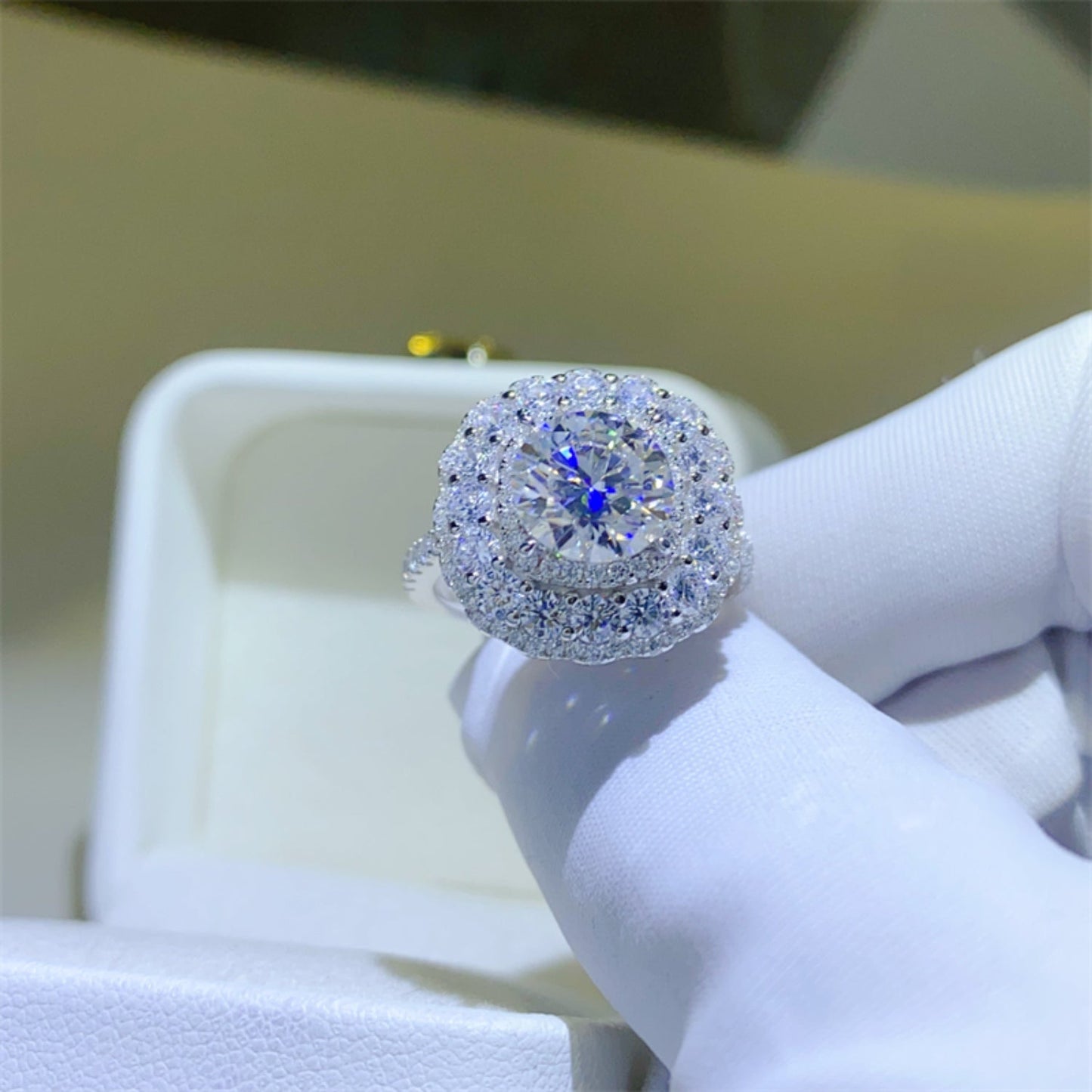 2 Carat Brilliant Round Cut Sparkala™ Pure Sterling Silver Ring