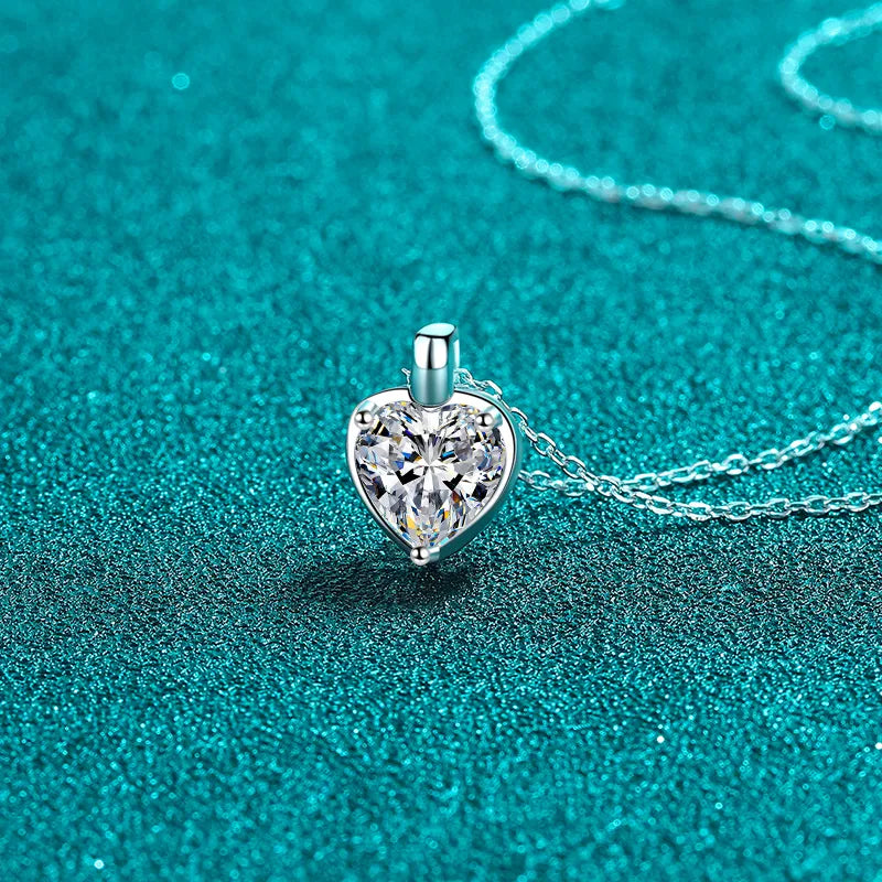 2 Carat Sparkala™ 925 Sterling Silver Heart Shape Necklace
