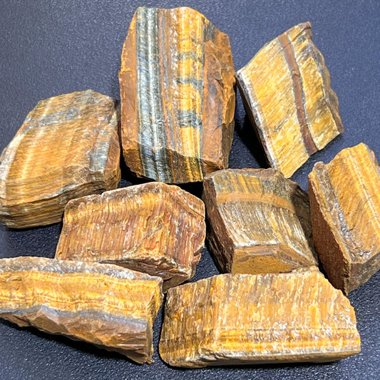 Golden Tigers Eye Rough Raw Stones (By The Piece or Pound) Wholesale
