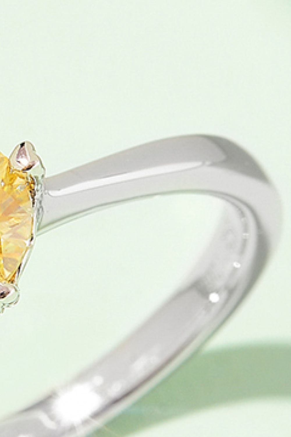 1 Carat Sparkala™ Platinum Over Pure Sterling Silver Solitaire Ring (Yellow, Pink, or Blue)