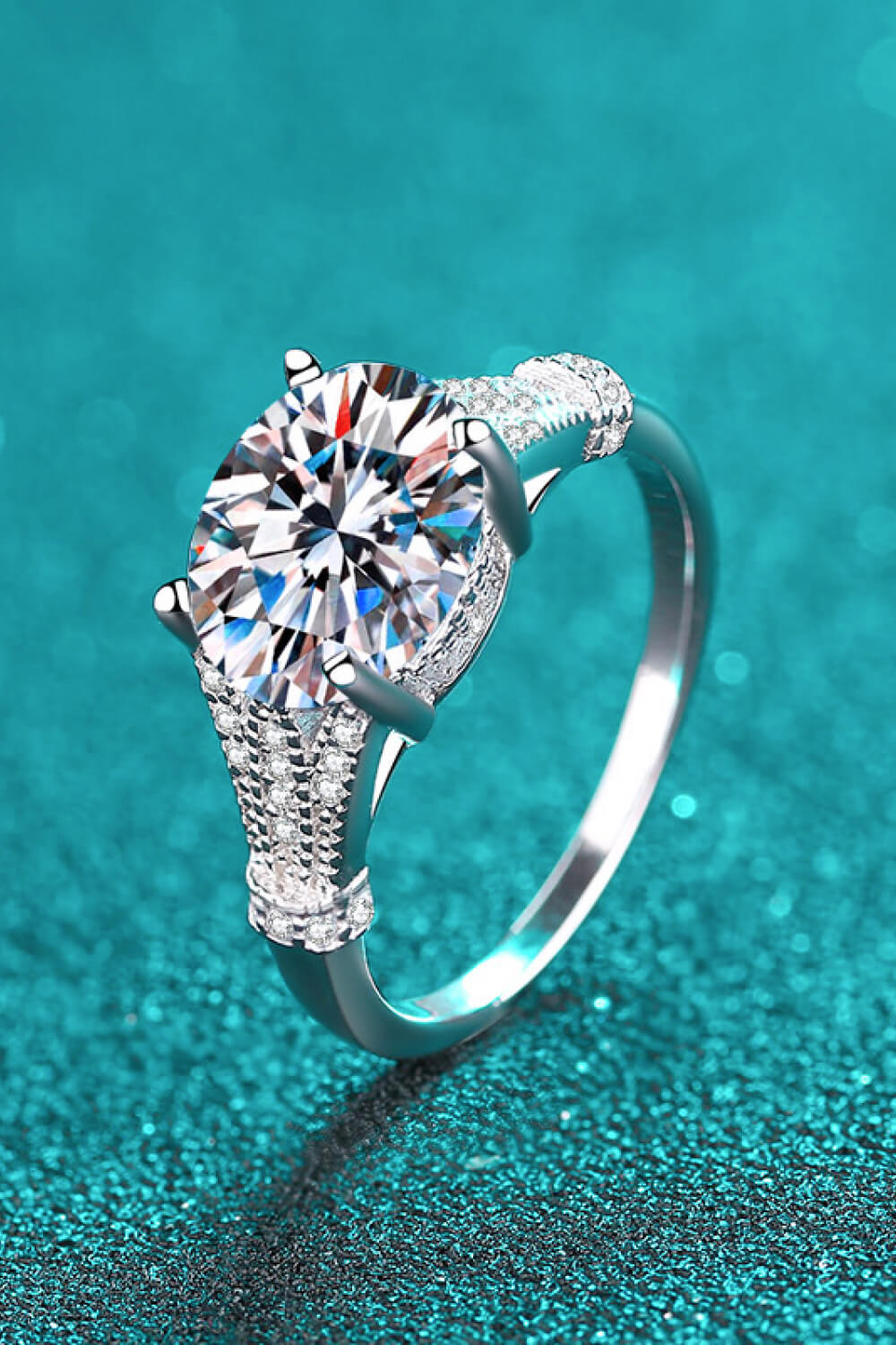 Beautiful Day 3 Carat Brilliant Round Cut Sparkala™ Ring