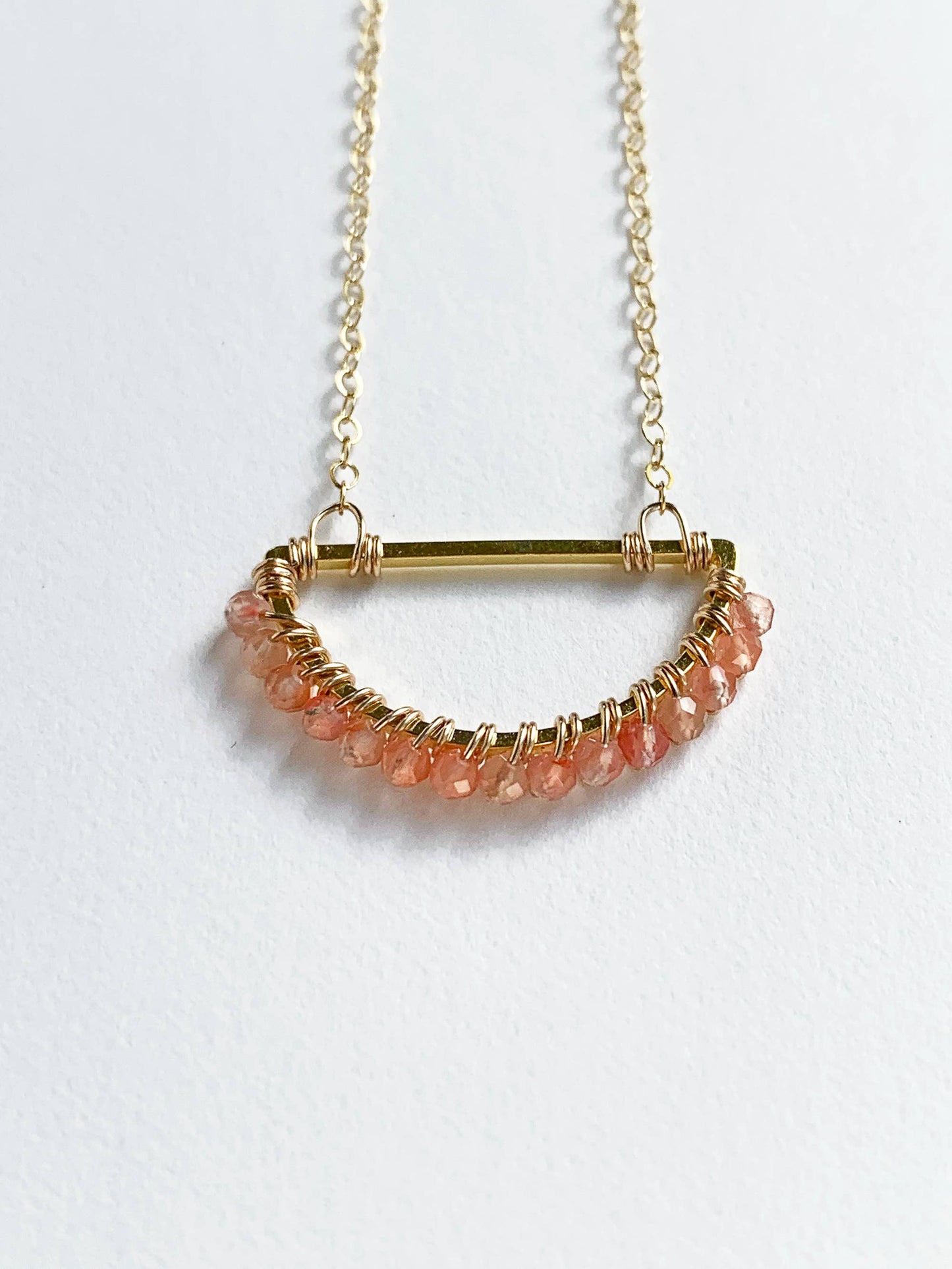 Sunstone Pendant Necklace