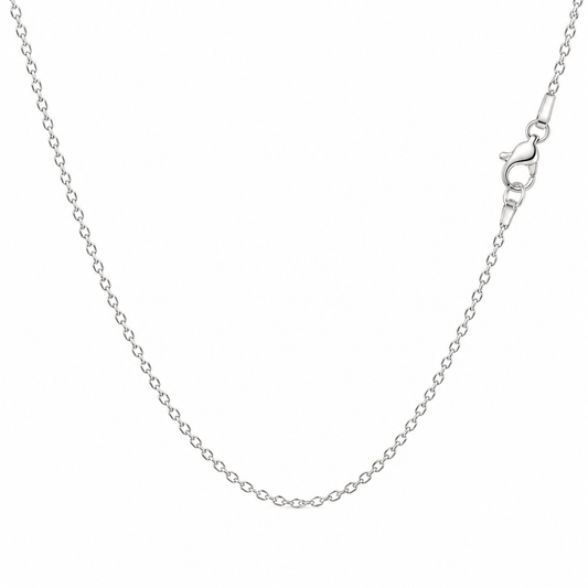 Sterling Silver Cable Chain Necklace 2.3mm | Lobster Clasp | Custom Length Minimal Chain
