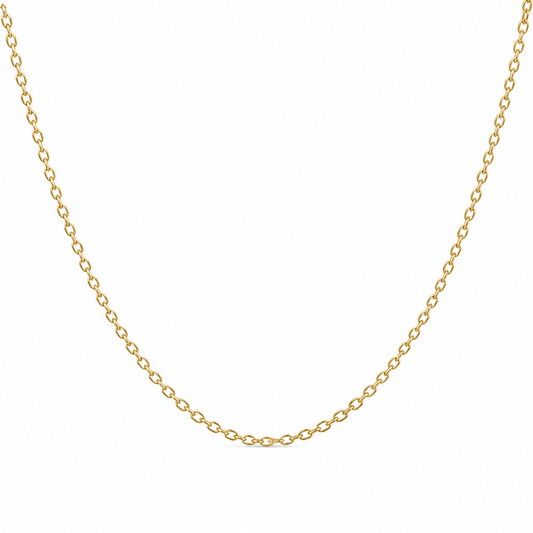 14k Gold Filled Cable Chain Necklace 2.3mm | Lobster Clasp | Custom Length Minimal Everyday Chain