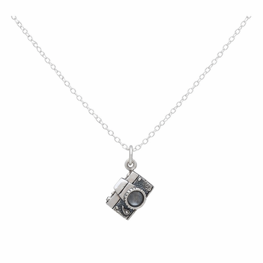 Sterling Silver Vintage Camera Necklace – Photographer Gift