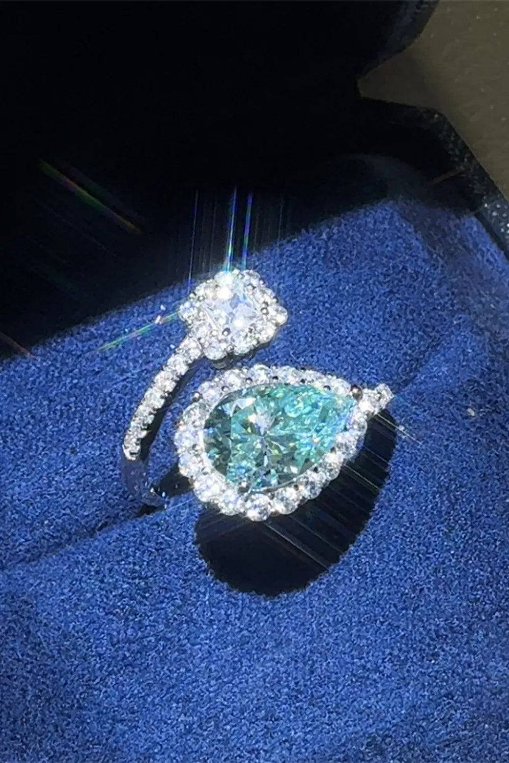 2 Carat Sparkala™ 925 Sterling Silver Bypass Ring