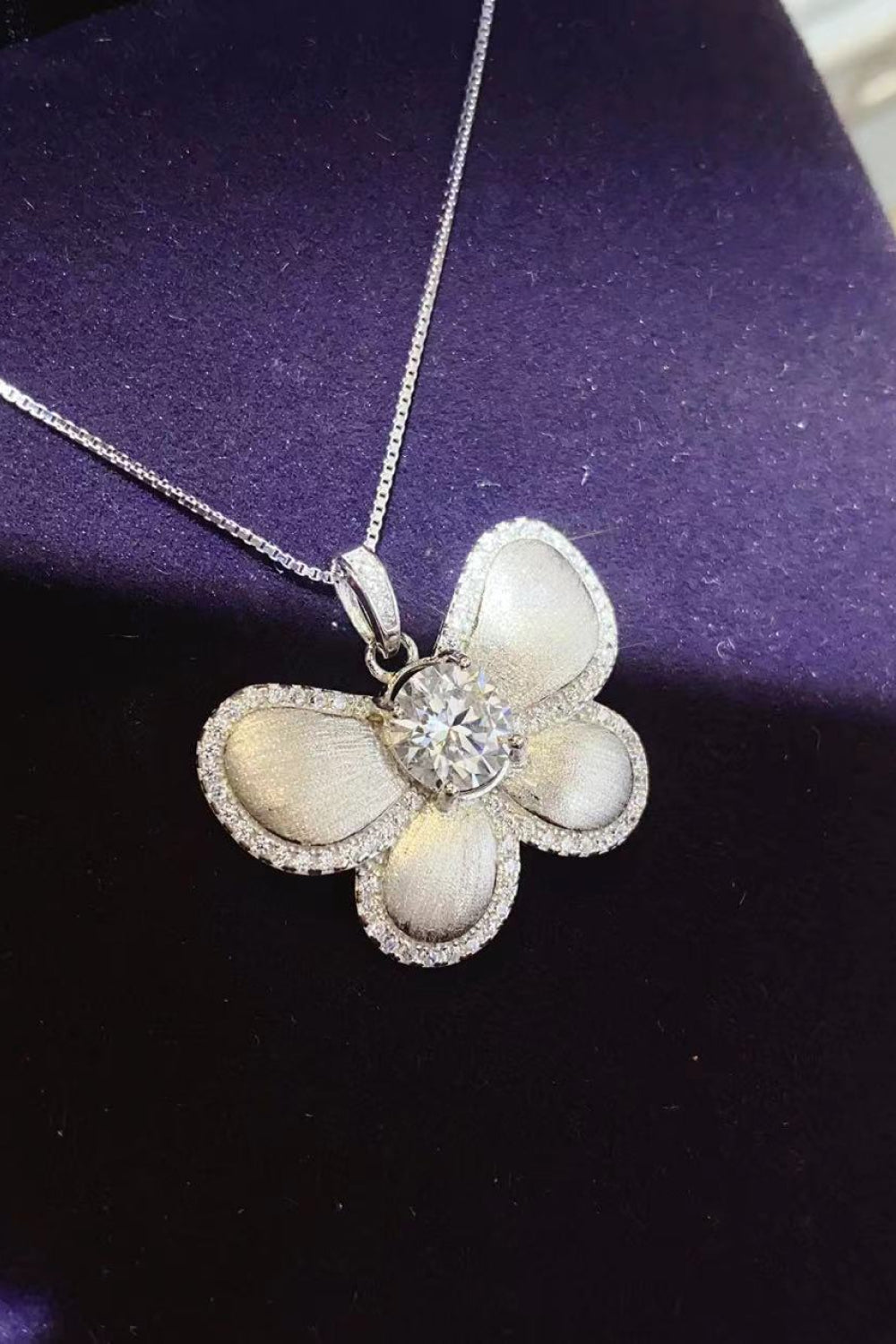 1 Carat Sparkala™ Butterfly Pendant Necklace